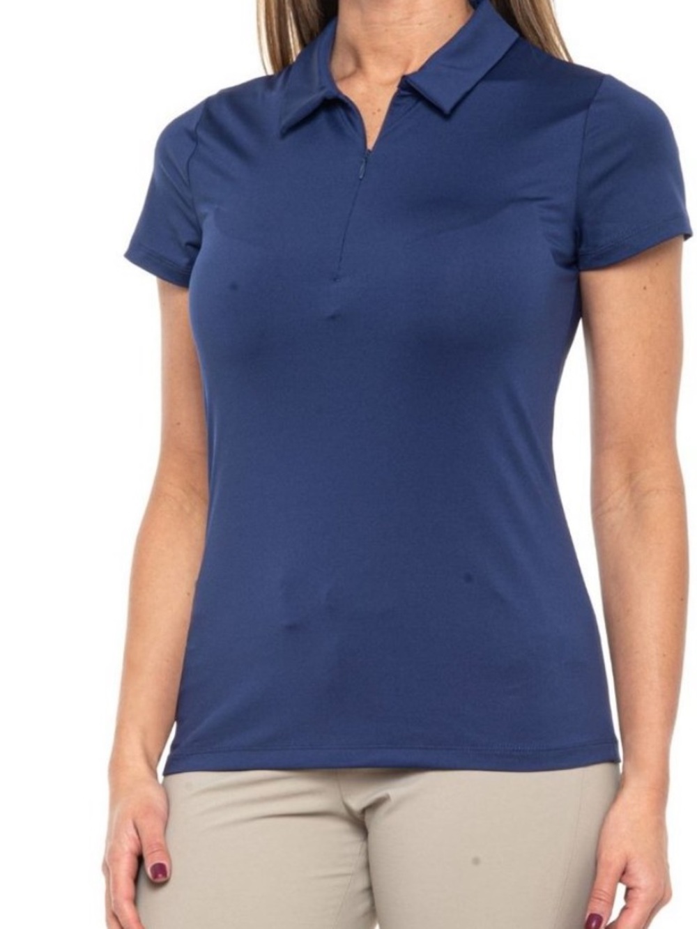 Tommy Bahama Active Quarter Zip Short Sleeve Shirt. Size Large.